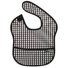 plie 防水副食品圍兜 2入, 1件, 27.黑色格紋