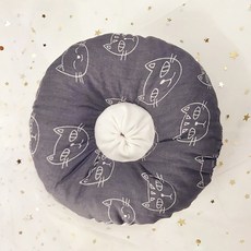 Yoreungae 柔軟舒適寵物頸圈, 1個, 09 灰色貓咪