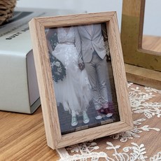 온맘컴퍼니 프랑 미니 우드 액자, 내추럴, 1개