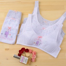 CL STORY 女童第1階段內衣 3件組+內褲 3件組