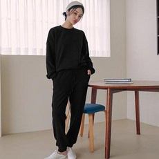 PALAN 女性標準羅紋大學T上下套裝