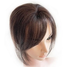 SenseModni 女款局部頭頂補髮片, 棕色, 1個