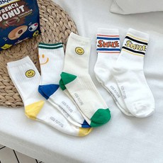 Kids FUTURE 兒童微笑襪子5雙組