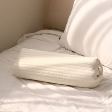 Green&Art 天空綁帶100支紗顏料染色蕎麥枕, 象牙白