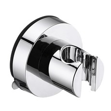 LIVINGiF 簡約設計吸盤式蓮蓬頭支架 05 鍍鉻, 1個, 銀色