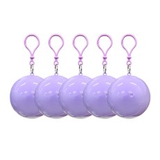 便攜式球型雨衣 一次性, 5個, 紫色, 紫色, 紫色, 紫色, 紫色