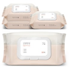 Daily Water 便利一張 抹布濕巾 80抽, 4個