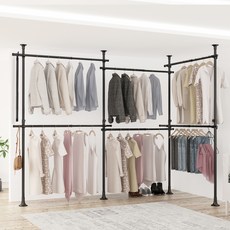 리우리빙 국내 생산 두배커진 6단 집게 세트, 블랙