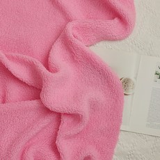 聚酯纖維毛絨布料, 粉色的