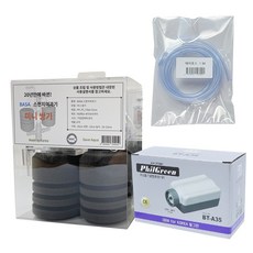 Vasa 海綿過濾器迷你雙胞胎 + 果皮綠色起泡器 + 空氣軟管 1 米套組, 1套