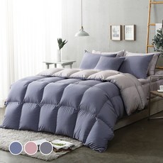 라셀렌 헝가리 거위털 다운 70% 알러지케어 구스이불 1000g, 네이비