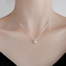 젤루나 여성용 써지컬 심플 미니 물방울 체인 드롭 목걸이 M-92
