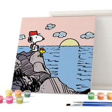 iLovePainting 史努比花生 DIY 繪畫帆布系列 2525 TRAVEL 系列, 史努比日出
