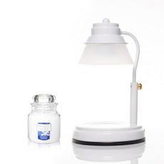 AIND 韓國製定時白色融蠟燈 + 洋基蠟燭 小 104g 套組, 午夜茉莉