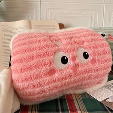 몬드스팟 극세사 눈알 손 보온 쿠션 YY57475, 핑크