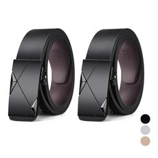 엘쏘 데일리 컴포터블 캐주얼 정장 벨트 자동 버클 2p