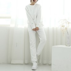 SOON2DLE 女款心形刺繡抓絨休閒套裝