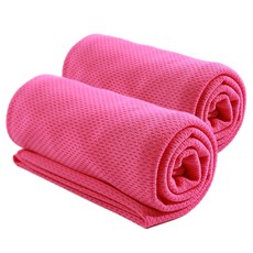 나야스타일 홈트레이닝 요가 쿨링 타올 2p, 핑크(YGYP-71-6)