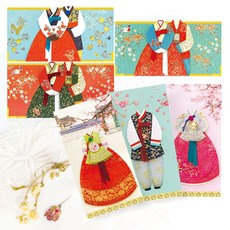 From&To 韓服信封 FB306 3入 + FB308-456 3入 組, 混合顏色, 1套