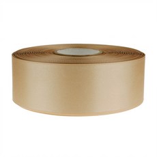 고밀도주자 공단 리본끈 10mm, 베이지, 45m