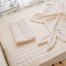 포몽드 유아용 탄탄하고 시원한 냉감 인견 쿨매트, 베이지, 1개