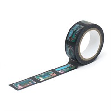 제로퍼제로 마스킹 테이프 15mm x 7m, 기차여행, 1개