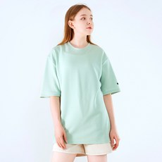 고스트리퍼블릭 여성용 링클프리 베이직 루즈 오버핏 반팔티셔츠 WT28854