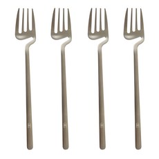 i-MATE 霧面餐具甜點叉, 單一顏色, 4個