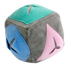 DEOPLLAE PET Playing Ball 骰子造型寵物藏食玩具, 灰色, 1個, 單面12 x 周長48cm