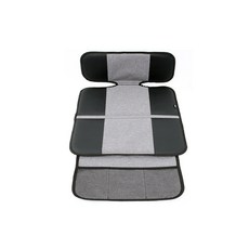 C2M NewEnergy 汽車座椅保護墊, 灰色 黑色, 1入