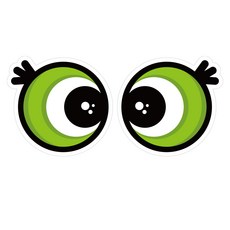 Mungkiwoldeu 高亮度維持安全距離反光貼紙 大型Bongbong, 1套, 混合顏色