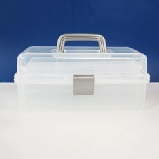 Khohimo 美術工具收納 3層多用途畫具箱 透明 5W0130