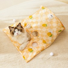 PASTEL PET 貓咪沙沙聲躲貓貓屋, 1個, 黃色