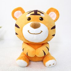 2022 吉祥物 害羞有禮貌的膽小老虎抱枕, 混合色