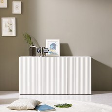 룸앤홈 모레이 템바보드 1200 낮은 수납장 방문설치, 화이트