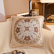 Homeflow 歐式花卉復古奢華抱枕套