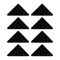 LKH 地毯防滑貼紙, 黑色, 8個