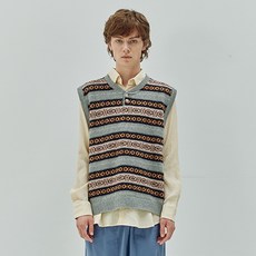 Knitted 費爾島圖騰背心