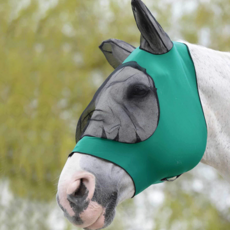 德朗西 馬用防蟲網面罩, 1個, 綠色