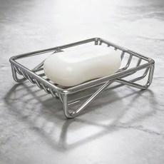 Highend Lai 免鑽孔 304不鏽鋼陶瓷肥皂架 簡約支架 ab 919734