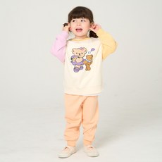 KIDSCOMO 童款天使熊大學T+束口褲套裝