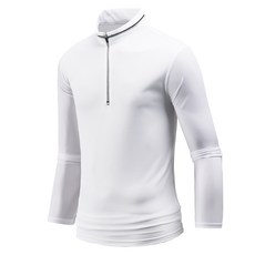 다꾸앙 남성용 냉감 통기성 엡솔루트 반집업 긴팔 티셔츠 D12K9_tp3519