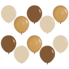 Sempertex 咖啡色系氣球 45cm, 隨機出貨, 10個