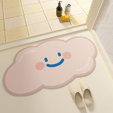 Peak Ventures 浴室廚房吸水力佳防滑地墊, 粉紅色