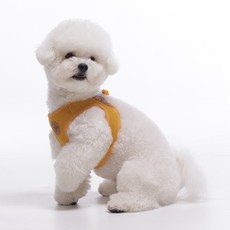 寵物牽繩&Co 寵物簡易扣環X型胸背帶, 黃色, 1個