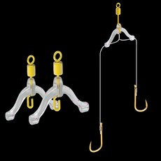 999Fishing 天平釣法 子線防纏繞三角矽膠展開釣組, 20入, 2個