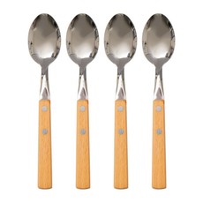 RAONNURI 木柄湯匙, 4入, 黃色