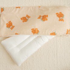 포몽드 생크림 모달 논슬립 와이드베개, 테디베어