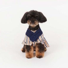 Miminko 寵物開襟衫層次連身裙 DW4AO1220, 1個, 海軍藍