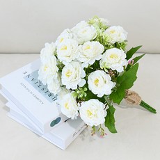 도시정원 루이스 장미 부케, 크림, 1개